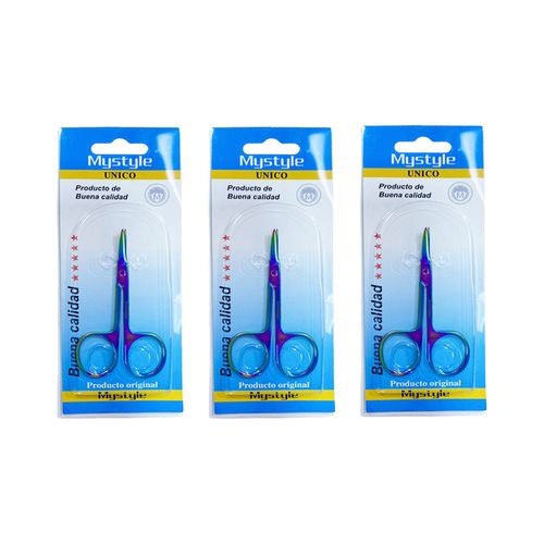 Mystyle Tijera Manicure Tornasol 3 Unid