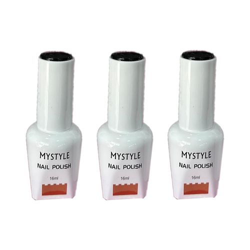 Mystyle Esmalte En Gel Negro 16ml  3 Unid