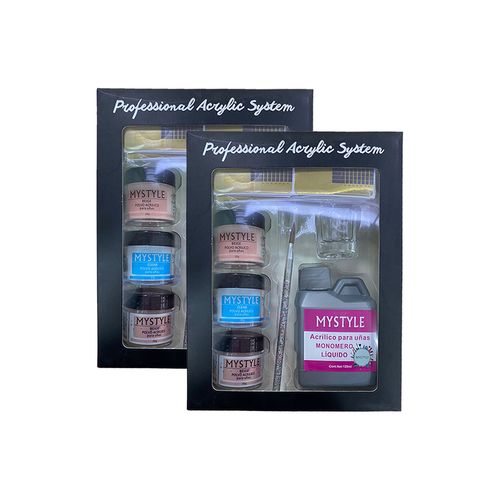 Mystyle Kit Principiante De Acrilico 2 Unid