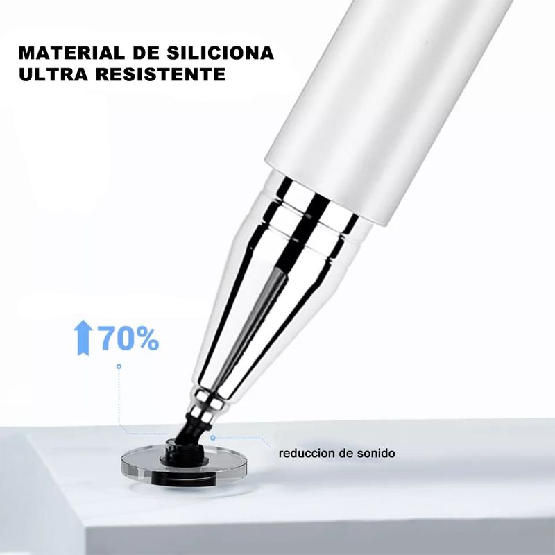 Lapiz-Universal-Capacitivo-para-Apple-Iphone-Ipad-Alta-Sensibilidad-y-Punta-Fina-con-Tapa-Magnetica-Dreizt-Blanco