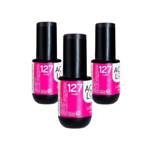 Acry Love Esmalte Gel Uv Paris 3 Unid