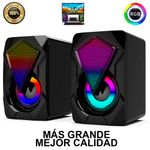 Parlantes-Gamer-D4500-Luces-Multicolor-RGB-Dreizt