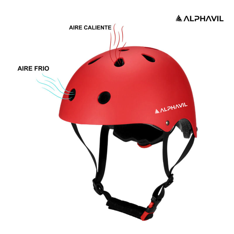 Casco-para-Bicicleta-Road-X1-Alphavil-ADB200014-Rojo