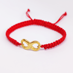 Pulsera-infinito-Louisiana-Dinelli-dorada-tejida