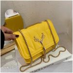 Cartera-Bolso-con-Cadena-Elegante-Amarillo-C99