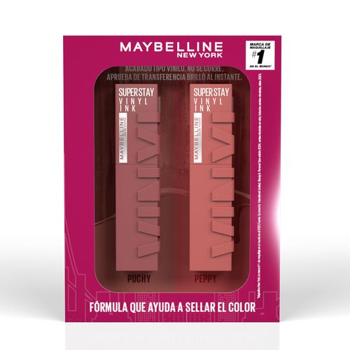 Duo Labial Superstay Vinyl Ink Maybelline Tono Punchy 5Ml