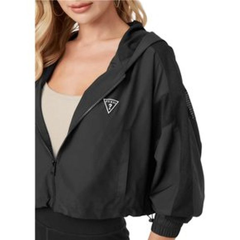 Casaca-Cortavientos-para-Mujer-Guess-Negra---Talla-S