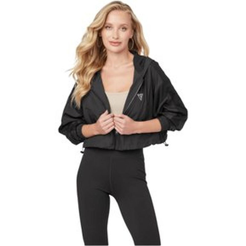 Casaca-Cortavientos-para-Mujer-Guess-Negra---Talla-S