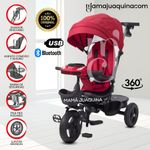 Triciclo-Guiador-3-En-1-Ebaby-«ARIA»-Red