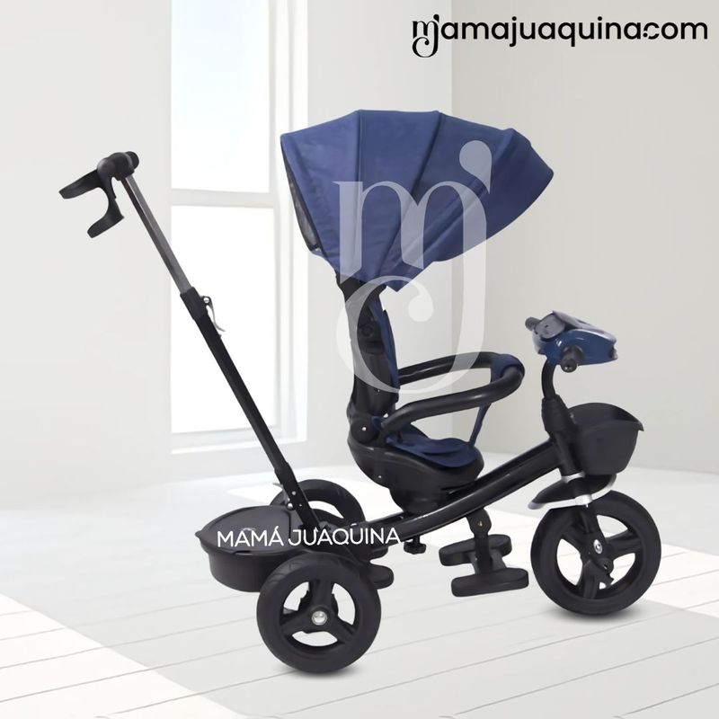 Triciclo-Guiador-3-En-1-Ebaby-«ZOE»-Blue