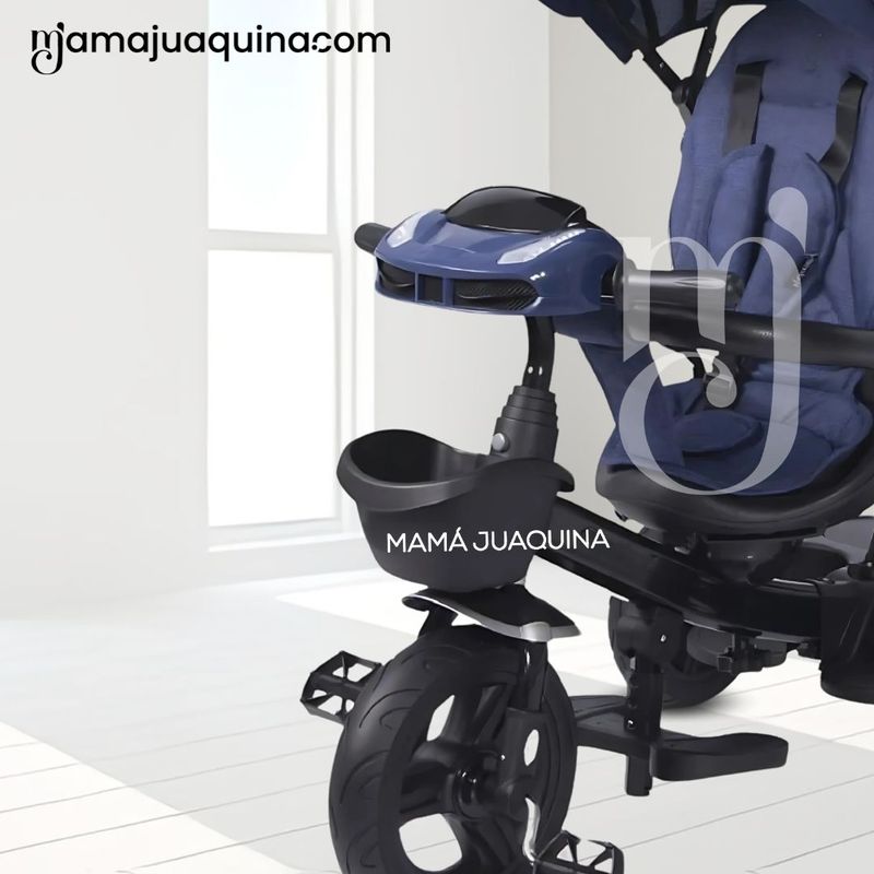 Triciclo-Guiador-3-En-1-Ebaby-«ZOE»-Blue