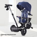 Triciclo-Guiador-3-En-1-Ebaby-«ZOE»-Blue