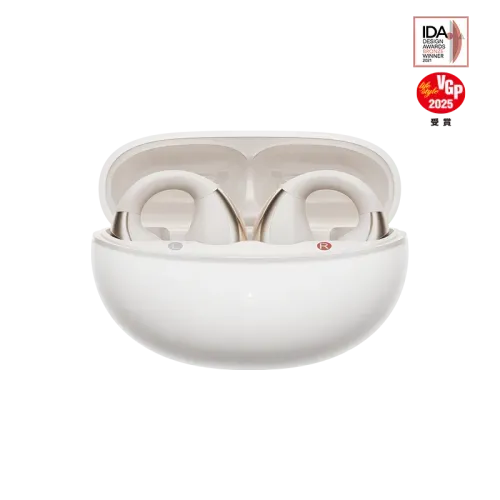 QCY - Audífonos Deportivos Crossky C30 Oreja Abierta BT 5.4 IPX4 Con Clip - Blanco