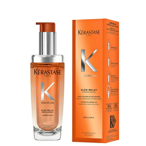 New kerastase discipline oleo relax refillable para cabello con frizz 75ml