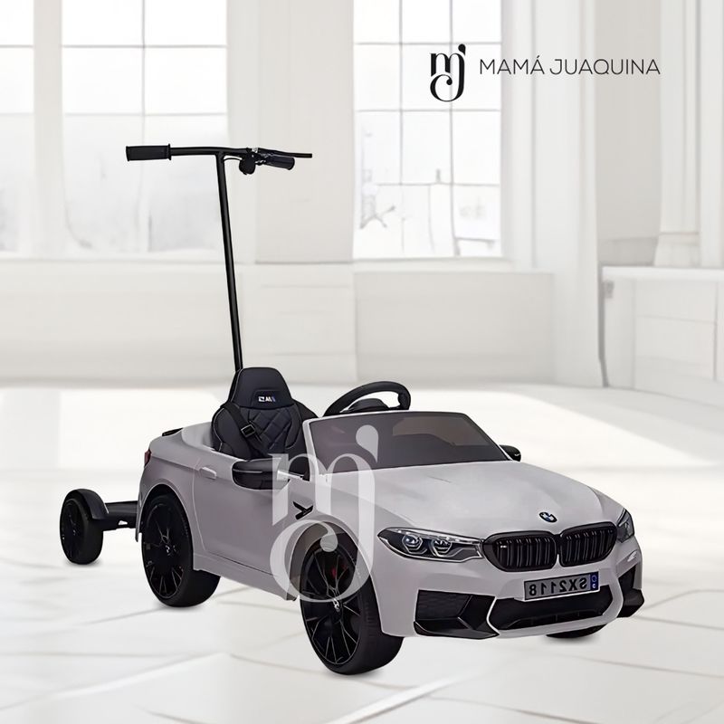 Carro-a-Bateria-para-Niño-y-Adulto-BMW-«SX2118»-Licensed-Gris