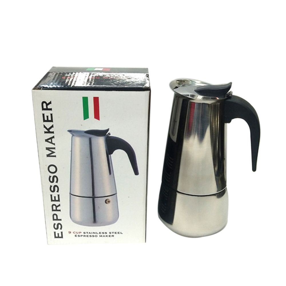 Cafetera Italiana Ichimatsu de Acero Inoxidable – 6 Tazas | Café Espresso Tradicional (JYA)