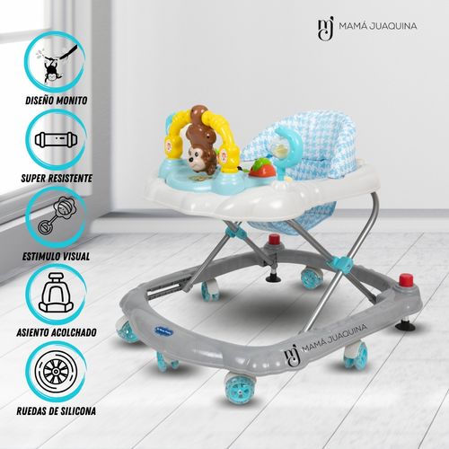 Andador Para Bebé Musical «MONITO MUSICAL» Light Blue