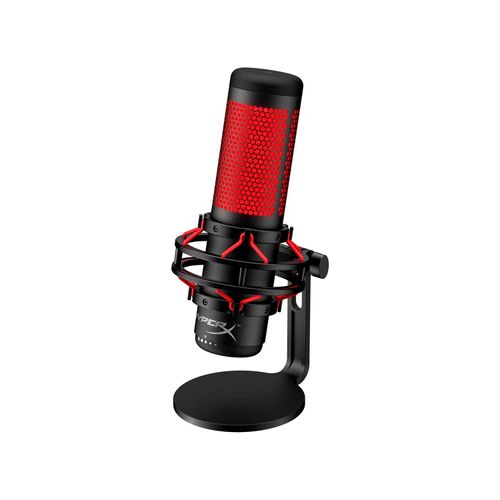 Microfono Gamer HyperX Alambrico Quadcast 2 USB Iluminacion Negro