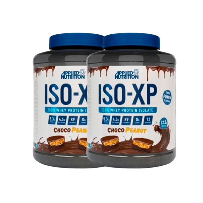 Pack-02-Proteinas-Applied-Nutrition-ISO-XP-18-kg-Choco-Peanut