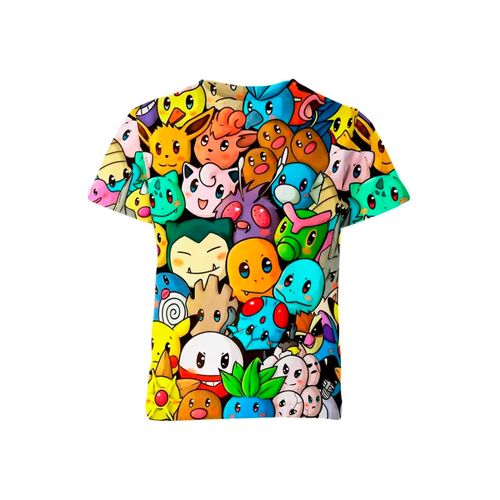 Pokemon Polo Mix Caritas Cute Talla L