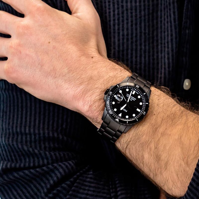 Reloj-Fossil-FB-01-FS5659-Fecha-Acero-Inoxidable-Negro