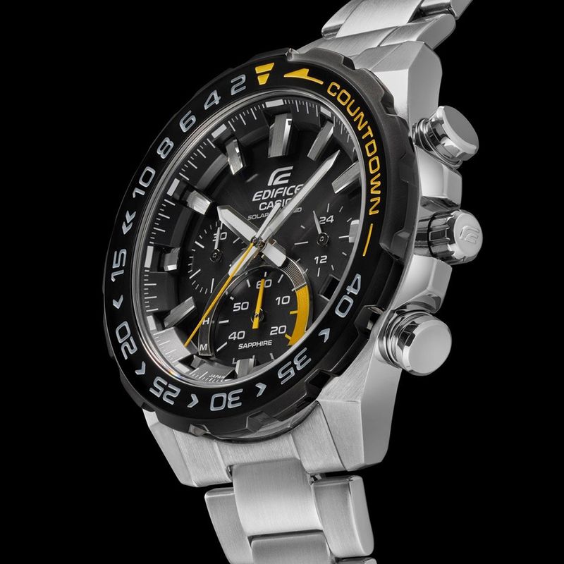 Reloj-Casio-Edifice-Zafiro-Solar-EFS-S550DB-1AV-Fecha-Cronometro-Acero-Inoxidable-Dial-Negro