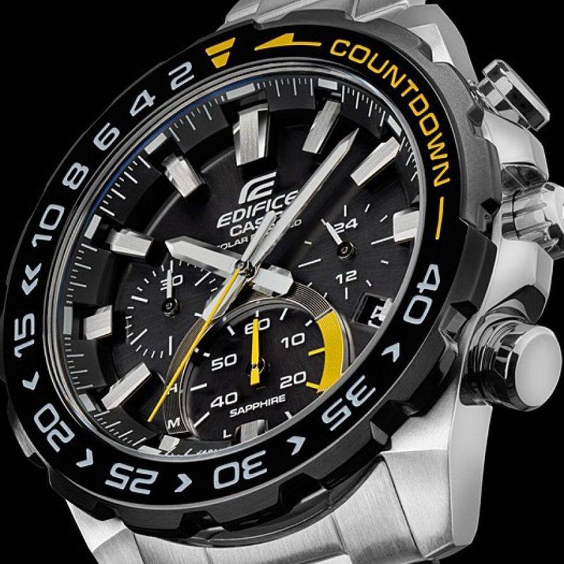 Reloj-Casio-Edifice-Zafiro-Solar-EFS-S550DB-1AV-Fecha-Cronometro-Acero-Inoxidable-Dial-Negro