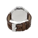Reloj-Diesel-Mega-Chief-DZ4458-Fecha-Cronometro-Correa-De-Cuero-Marron-Dial-Celeste