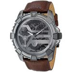 Reloj-Guess-Dynamic-U0274G1-Correa-De-Cuero-Marron-Gunmetal