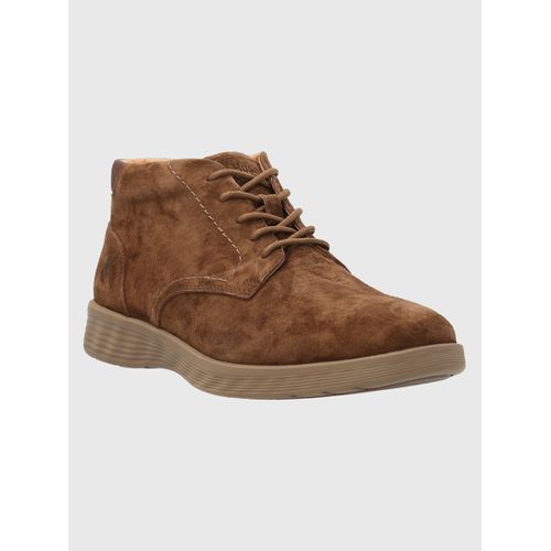 Botín Para Hombre Cuero Spinal City Marrón Hush Puppies