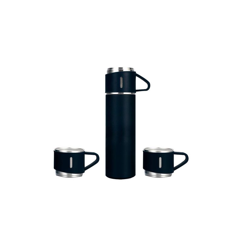 Set-de-4-Pz-Termo-de-Acero-Inoxidable-500-ml-Taza-Negro