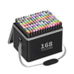 Set-de-168-Plumones-Doble-Punta-con-Estuche-Arte-Premium-Con-Base-y-Correa