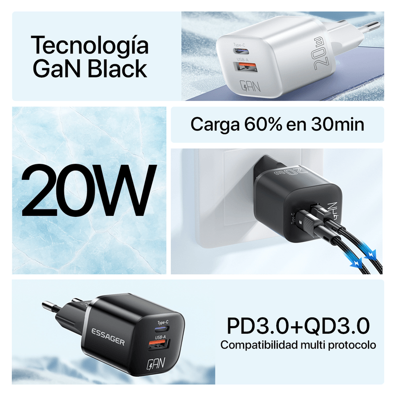 Cargador-para-iPhone-de-Carga-Rapida-20W-Tipo-C-USB-Dual