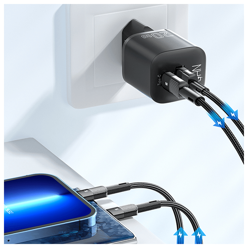 Cargador-para-iPhone-de-Carga-Rapida-20W-Tipo-C-USB-Dual