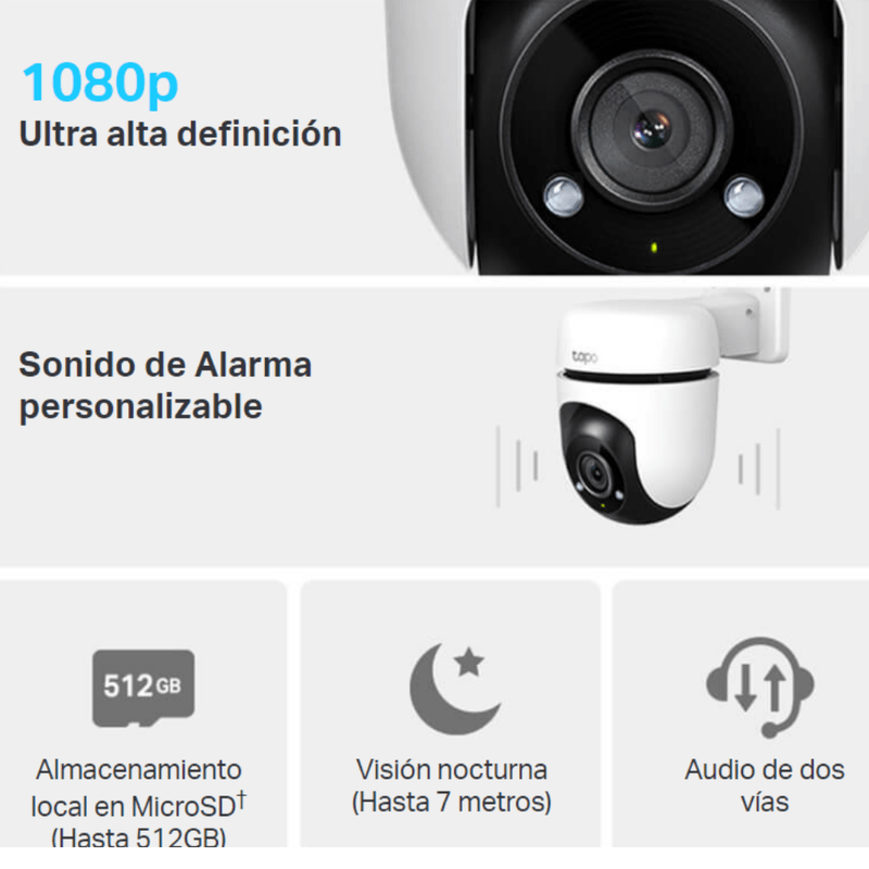 Camara-de-Seguridad-para-exterior-Tapo-C500---MicroSD-64GB----Tp-Link-