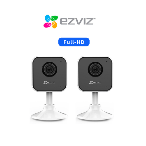 Kit de 2 Cámaras de Seguridad WiFi para interior H1C de Lente Fijo Full HD - Ezviz