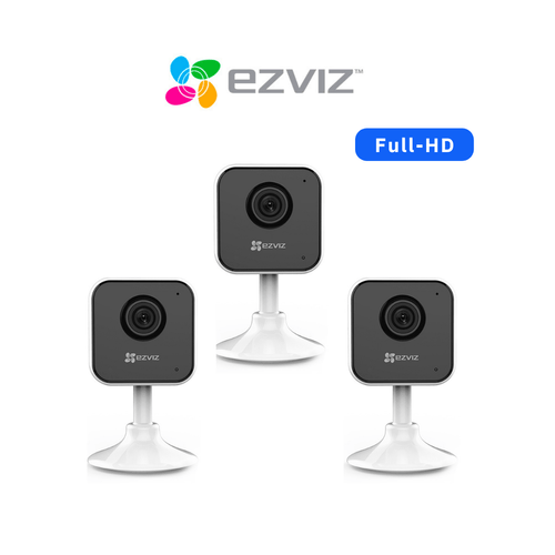 Kit de 3 Cámaras de Seguridad WiFi para interior H1C de Lente Fijo Full HD - Ezviz