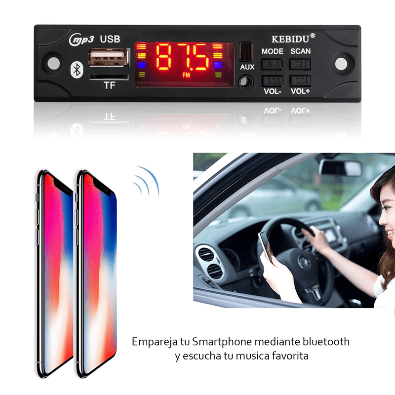 Panel-Rectangular-Lector-Audio-Bluetooh-Fm-Mp3-Auxiliar---APP