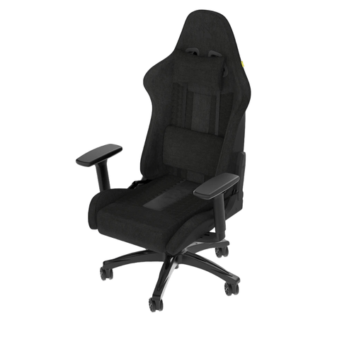 Silla Gamer Corsair TC100 con Reposabrazos 2D, Material (polipiel o textil) Negro Tejido
