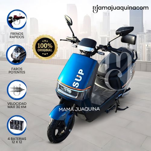 Moto Eléctrica «E-MOTION» Celeste