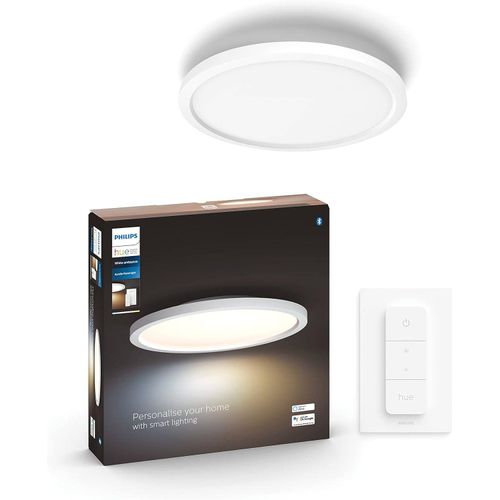 Philips Hue - Panel Led Inteligente Aurelle, 21W-2450 lúmens, Luz Blanca de Cálida a Fría, Compatibl