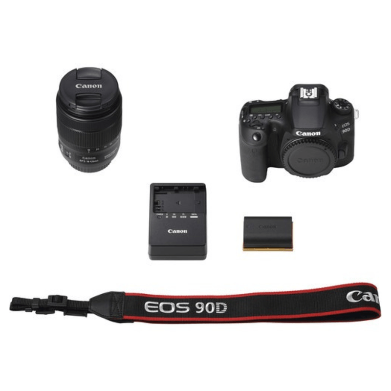 Camara-Canon-EOS-90D-DSLR---Con-Lente-EF-S-18-135-MM-IS-USM---Kit-Deluxe