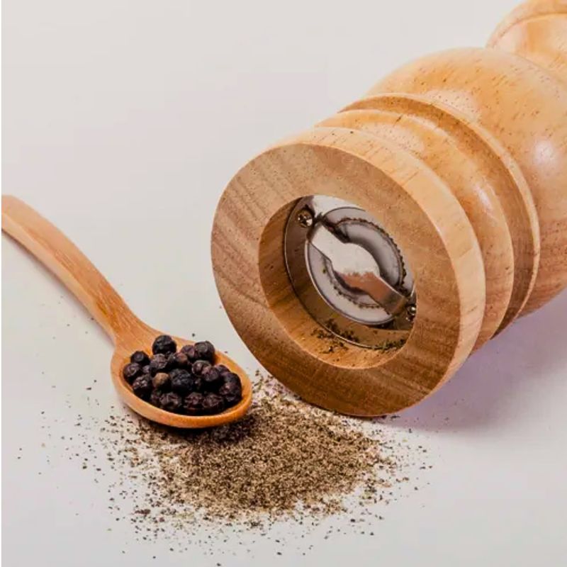 Pimentero-Molinillo-de-sal-y-pimienta-madera-PINO-grosor-ajustable-20cm-Alto