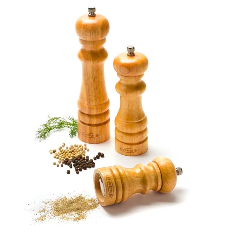 Pimentero-Molinillo-de-sal-y-pimienta-madera-PINO-grosor-ajustable-20cm-Alto