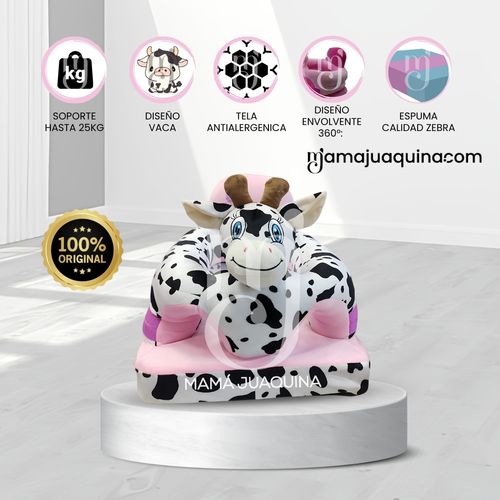 Asiento de Apoyo «ANIMAL» Vaca Blanco