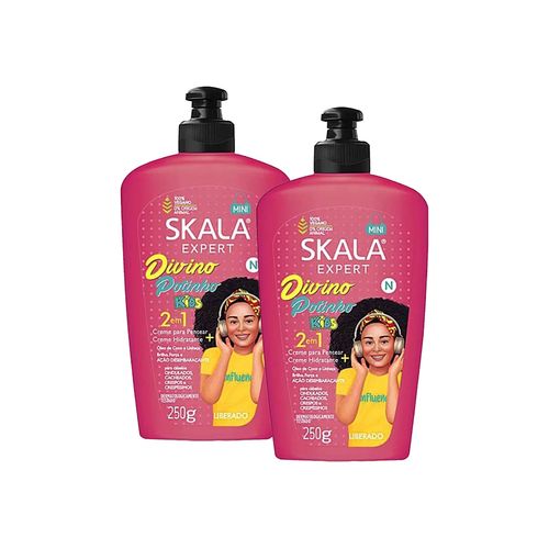 Crema De Peinar Divino Potinhosakala Para Niños 250ml 2 Unid