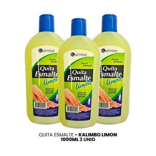 Quita Esmaltekalimbo Limón 1000ml 3 Unid