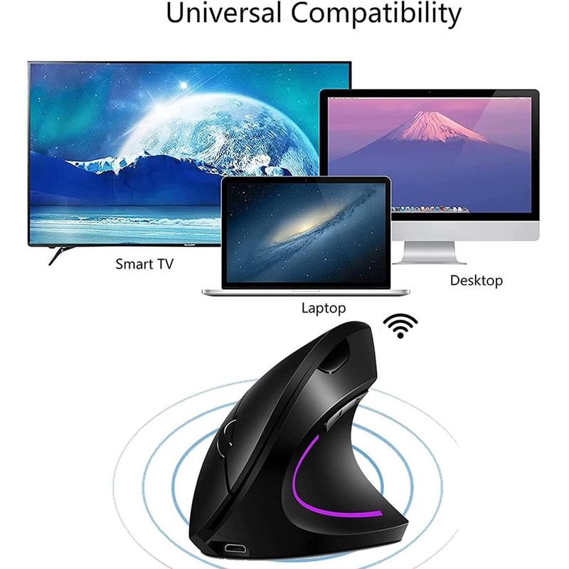 Mouse-Vertical-Inalambrico-Ergonomico-Usb-recargable-dual-mode-24hz