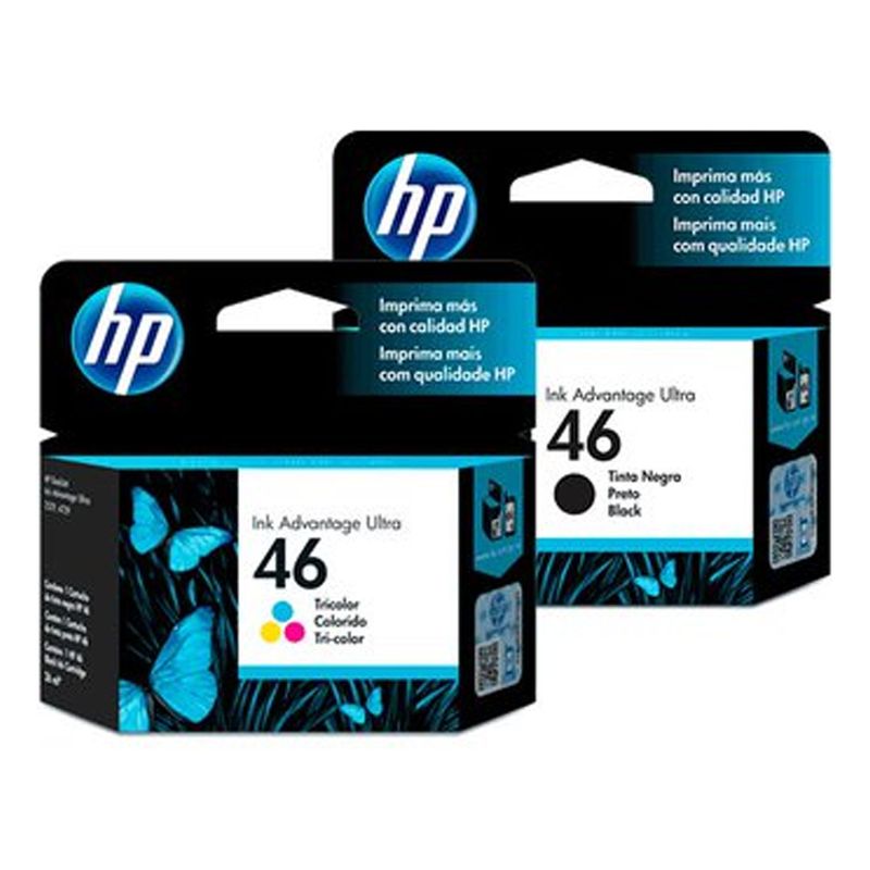 Pack-Cartucho-de-Tinta-HP-46-Negro--Color-Original