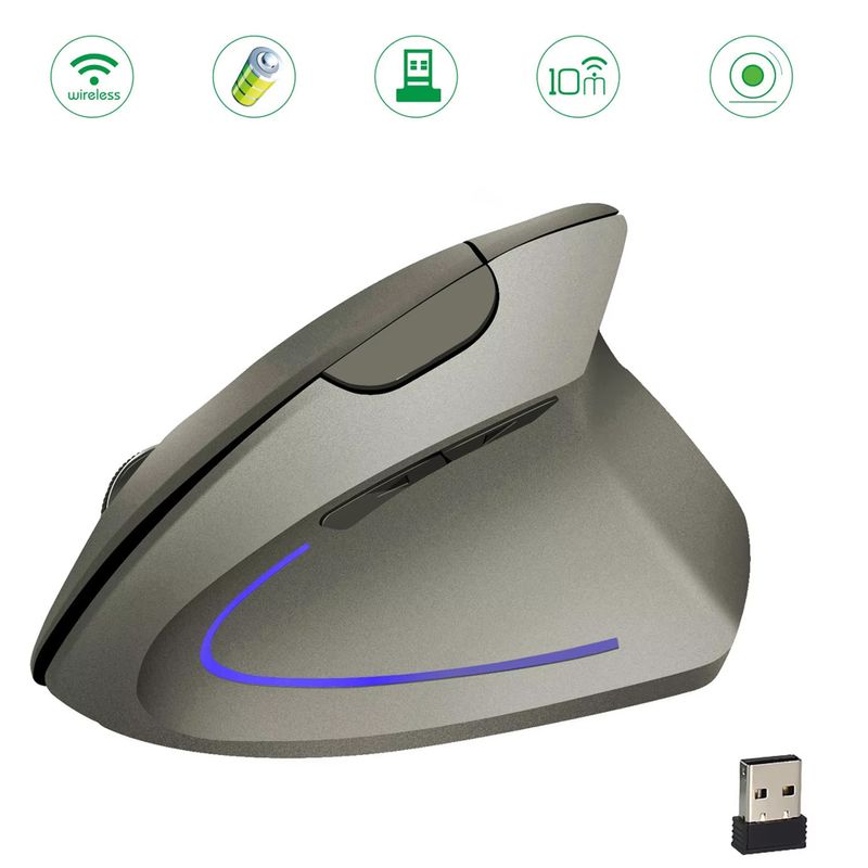 Mouse-Vertical-Inalambrico-Ergonomico-Usb-recargable-plata-24GHz